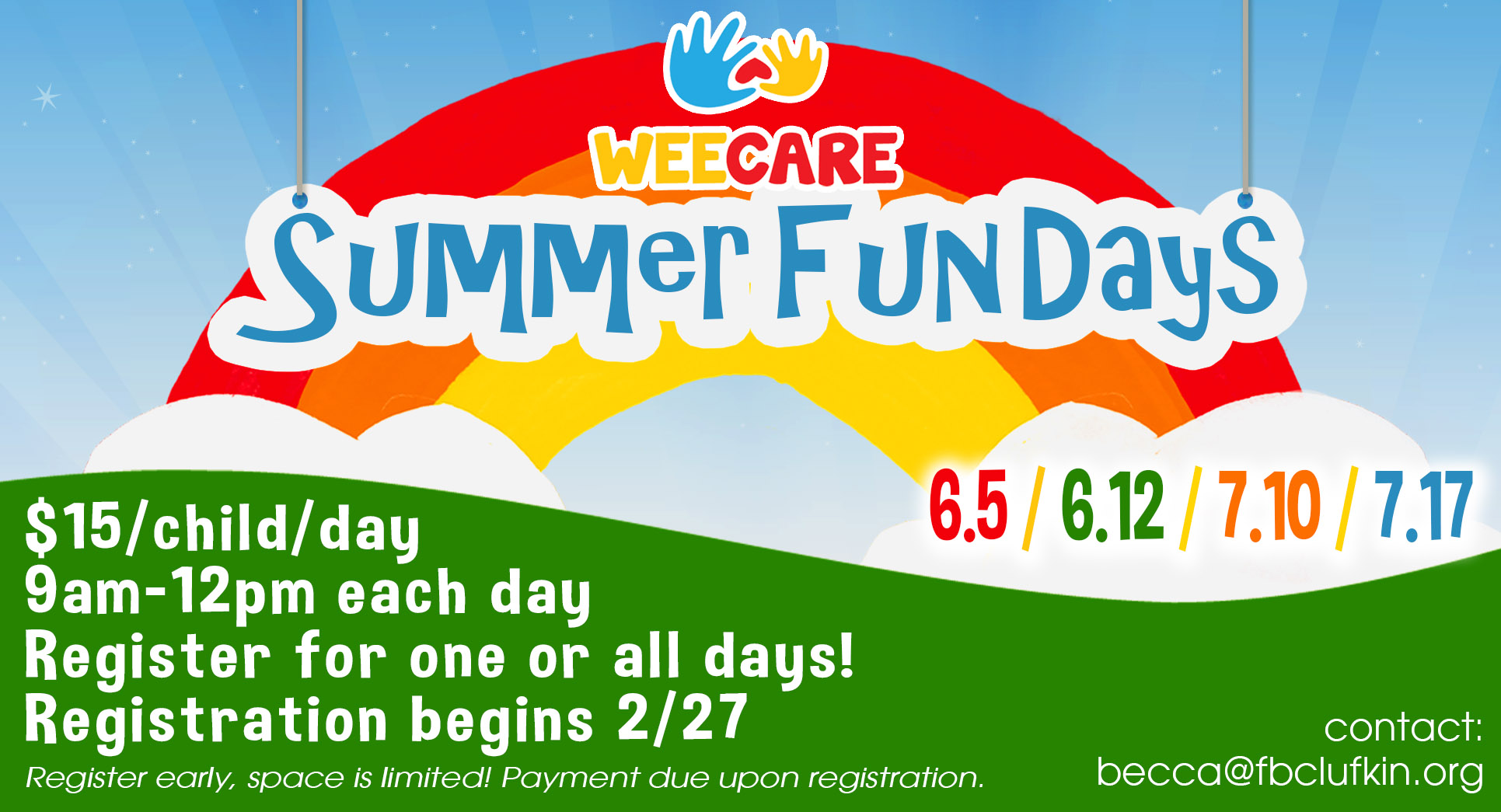 Wee care first baptist church lufkin